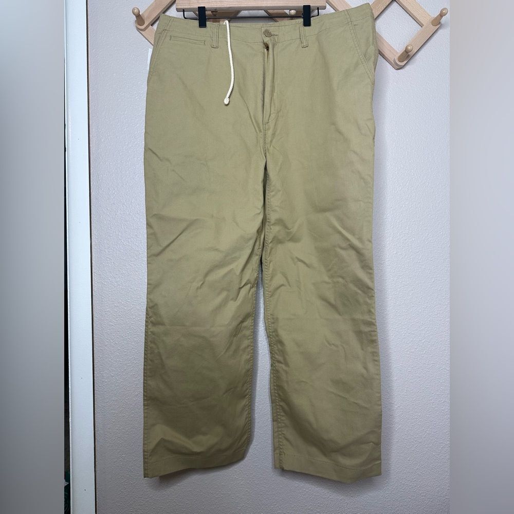 NWT Birdwell Beach Britches Tan Pants Men Drawstring Sz 36